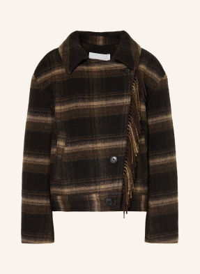 Marant Étoile Bunda Galeane khaki / hnědá / černá