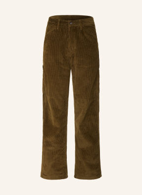 Levi's® Kordové Kalhoty 568™ Loose Straight Carpenter Regular Fit hnědá