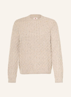 Levi's® Svetry Presidio béžová / tmavě žlutá / tmavě modrá
