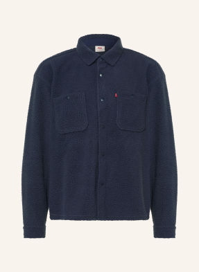 Levi's® Svrchní Košile Z Plyšové Kožešiny Sherpa Soft Worker tmavě modrá