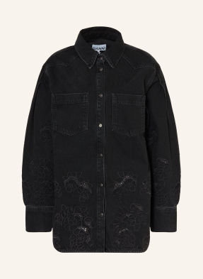 Ganni Džíny S Vrchní Košilí 055 black washed