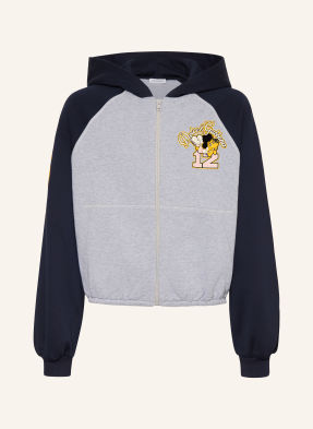 Dolce & Gabbana Mikina tmavě modrá / světle šedá / žlutá