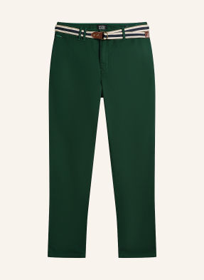 Scotch & Soda Chino Kalhoty Regular Fit tmavě zelená