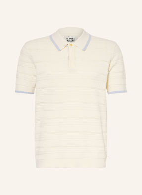 Scotch & Soda Pletená Polokošile režná / tmavě modrá
