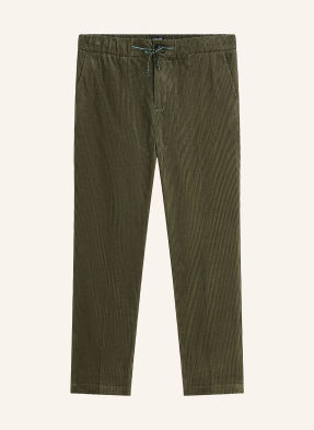 Scotch & Soda Kordové Kalhoty Slim Fit tmavě zelená