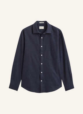 Gant Flanelová Košile Regular Fit tmavě modrá