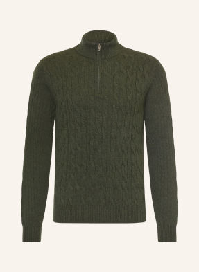 Hackett London Svetr Troyer tmavě zelená