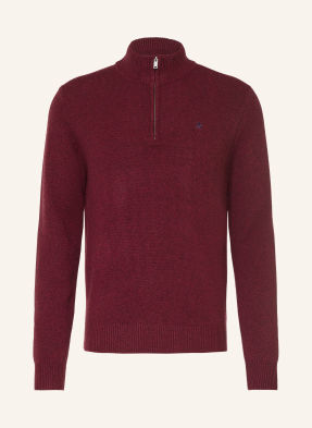 Hackett London Svetr Troyer tmavě červená
