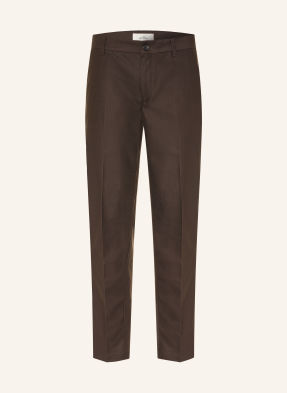 Les Deux Chino Kalhoty Regular Fit tmavě hnědá