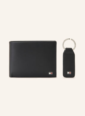 Tommy Hilfiger Sada: Peněženka A Přívěsek Na Klíče černá