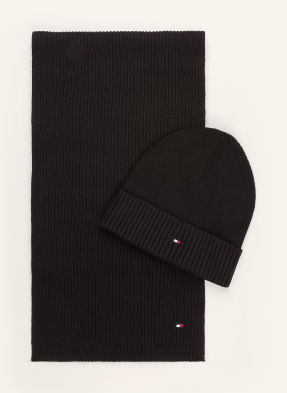 Tommy Hilfiger Sada: Šála A Čepice černá