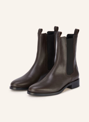 Aeyde Chelsea Boots Caspar tmavě hnědá
