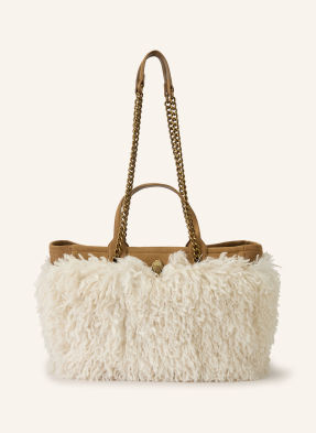 Kurt Geiger Shopper Hoxton S Umělou Kožešinou režná / světle hnědá