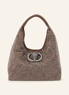 Kurt Geiger Kabelka S Ozdobnými Kamínky hnědá / stříbrná