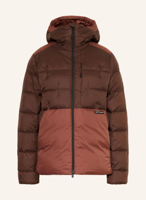 Ortovox Péřové Bundy Downwool 270 tmavě červená / tmavě hnědá
