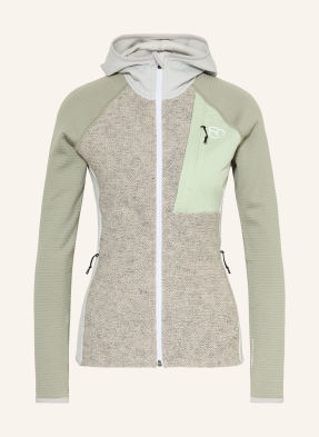 Ortovox Fleecová Mikina Fleece Gp Classic Knit S Merino Vlnou světle šedá / šedá / světle zelená