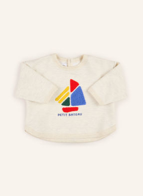 Petit Bateau Mikiny světle šedá / červená / modrá