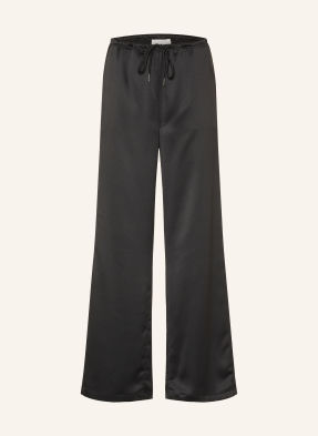 Juvia Marlenehose Florens Aus Satin schwarz