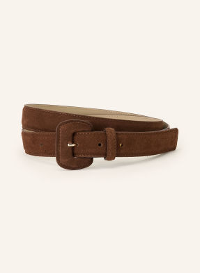 Gianni Chiarini Kožený Opasek hnědá / stříbrná
