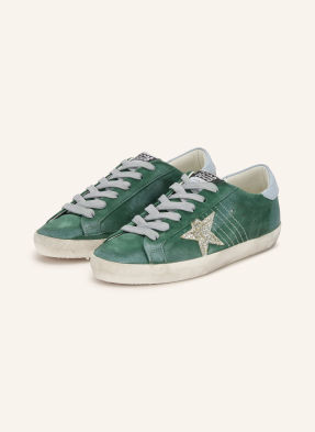 Golden Goose Sneakersy Super-Star Classic tmavě zelená / stříbrná / tmavě modrá