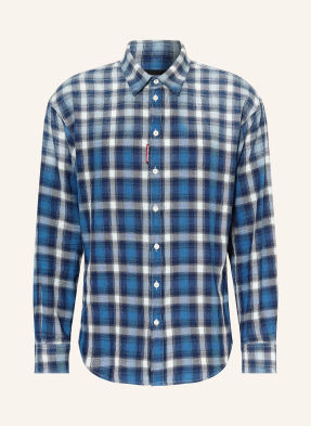 dsquared2 Košile Comfort Fit modrá / černošedá / bílá