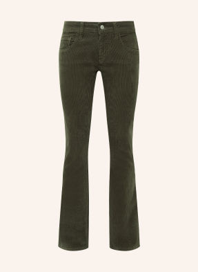 Mavi Bootcut Kalhoty Bella S Rozšiřujícími Se Nohavicemi Z Manšestru olivová