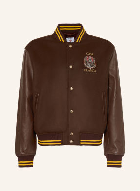Casablanca Bomber tmavě hnědá / tmavě žlutá