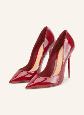 Christian Louboutin Lakované Lodičky La Pigalle tmavě červená