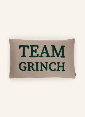 Pad Dekorační Polštář Team Grinch šedá / tmavě zelená