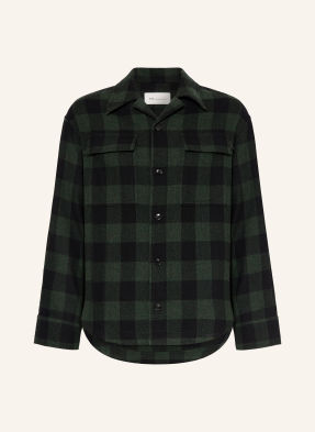 Ami Paris Flanelové Overshirt černá / tmavě zelená