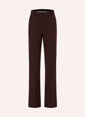 Sportmax Marlene Kalhoty Febe tmavě hnědá