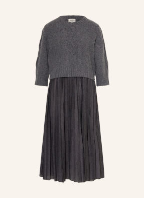 Weekend Max Mara Sada Calco: Šaty A Svetry S 3/4 Rukávy tmavě šedá