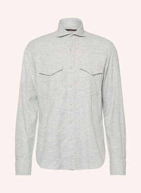 Windsor. Flanelový Overshirt Lennio světle šedá