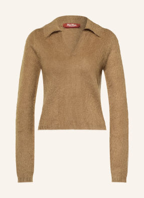 Max Mara Studio Svetry Febe S Mohérem hnědá