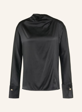 Max Mara Studio Košilová Halenka Quinto S Hedvábím černá