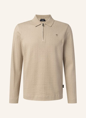 Joop! Pletená Polokošile Turvin Modern Fit béžová
