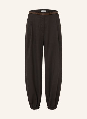 Max Mara Kalhoty Pergola tmavě šedá