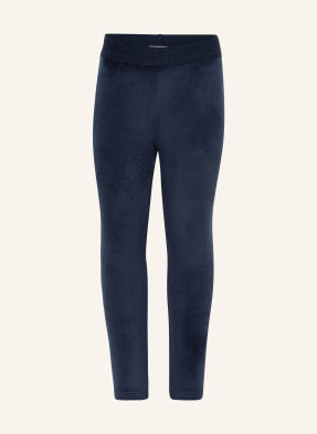 S.Oliver Red Samtleggings Mit Glitzergarn blau