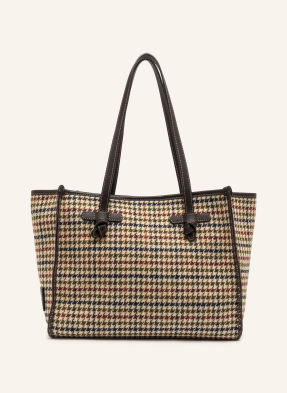 Gianni Chiarini Shopper Marcella Large S Pouzdrem béžová / stříbrná / tmavě hnědá