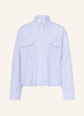 Joop! Jeans Košilová Halenka Blakely tmavě modrá / bílá