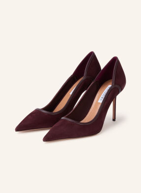 Aquazzura Lodičky Plush Pump 85 tmavě červená