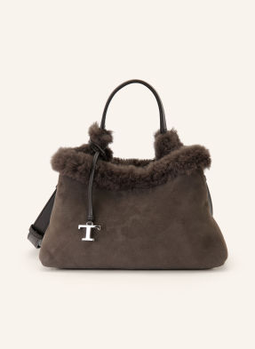 Tod's Kabelka tmavě hnědá / stříbrná