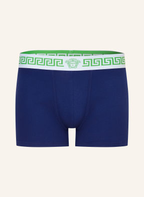 Versace Boxerky modrá / neonově zelená / bílá