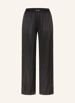 Boss Schlafhose Monogram Aus Satin schwarz