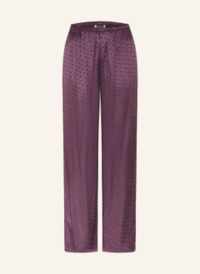 Boss Schlafhose Monogram Aus Satin lila