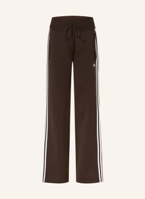 Adidas Originals Teplákové Kalhoty Strct Knit tmavě hnědá / bílá
