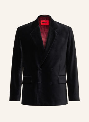 Hugo Oblekové Sako Karlo Modern Fit Z Sametu 001 black