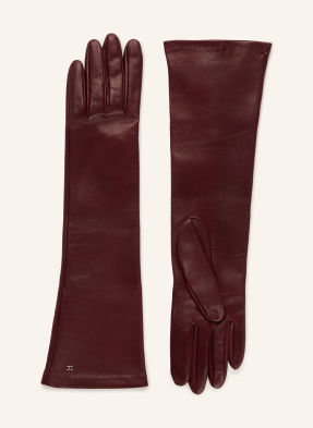 Max Mara Lederhandschuhe Afidee rot