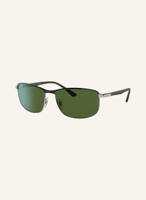 Ray-Ban Sluneční Brýle rb3671ch Chromance černá na stříbrném / polar dark green