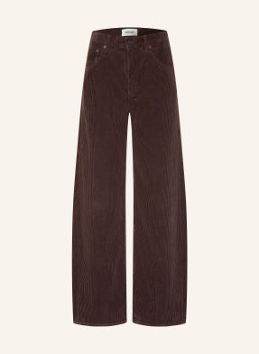 Agolde Kordové Kalhoty S Volným Střihem fger forge (dk neutral brown)